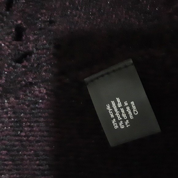 Lane Bryant open cardigan sweater women knit purple 22/24 boho grunge cozy fall - Picture 9 of 10